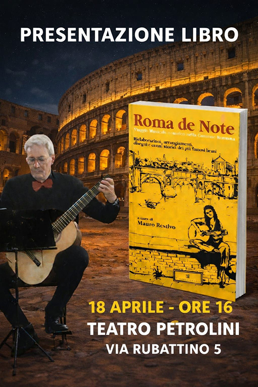 18Locandina presentazione libro Roma de Note del maestro Mauro Restivo